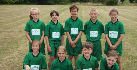 team of pupils from Halling primary school participating in aletheia academies trust sports day