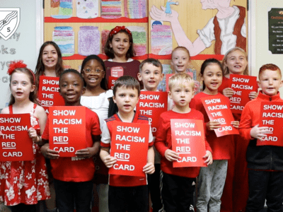 halling primary school showing racism the red card day