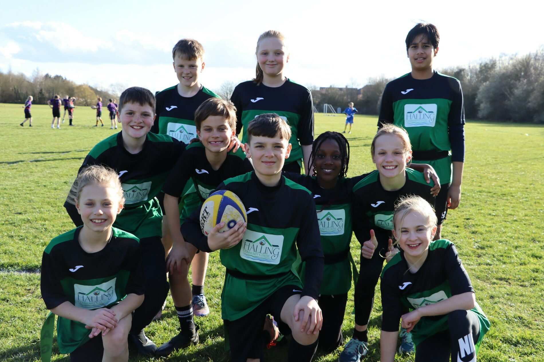 halling tag rugby team for aletheia academies trust tag rugby event